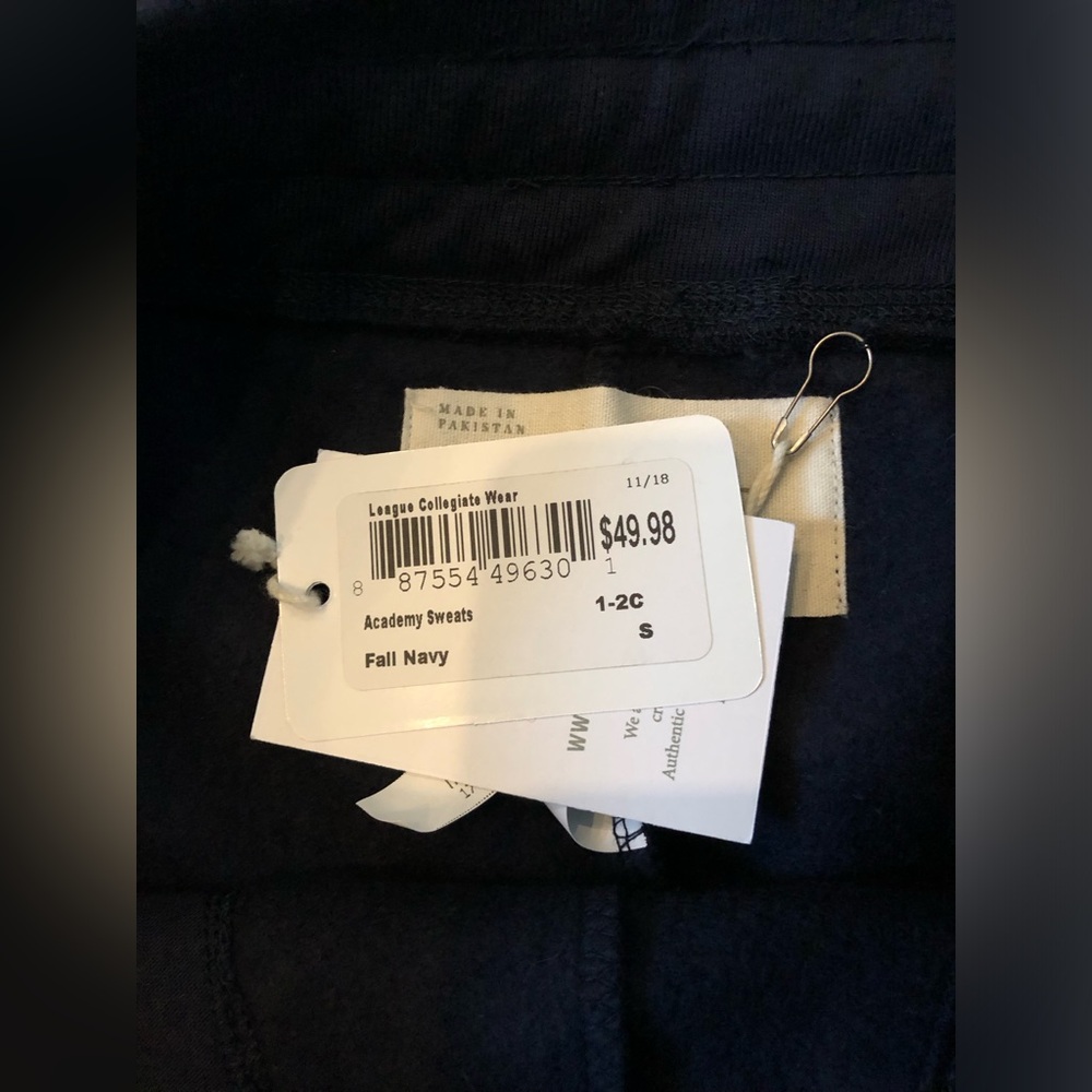 *NWT* League Collegiate Wear Women’s S Columbia University Navy Blue Sweatpants - Picture 7 of 16